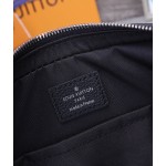 Louis Vuitton's Trio Messenger Bag is made of cowhide with Damier checkerboard pattern